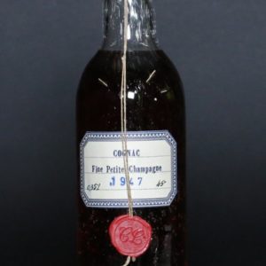 Lheraud Fine Petite Champagne marked CL - wartime glass